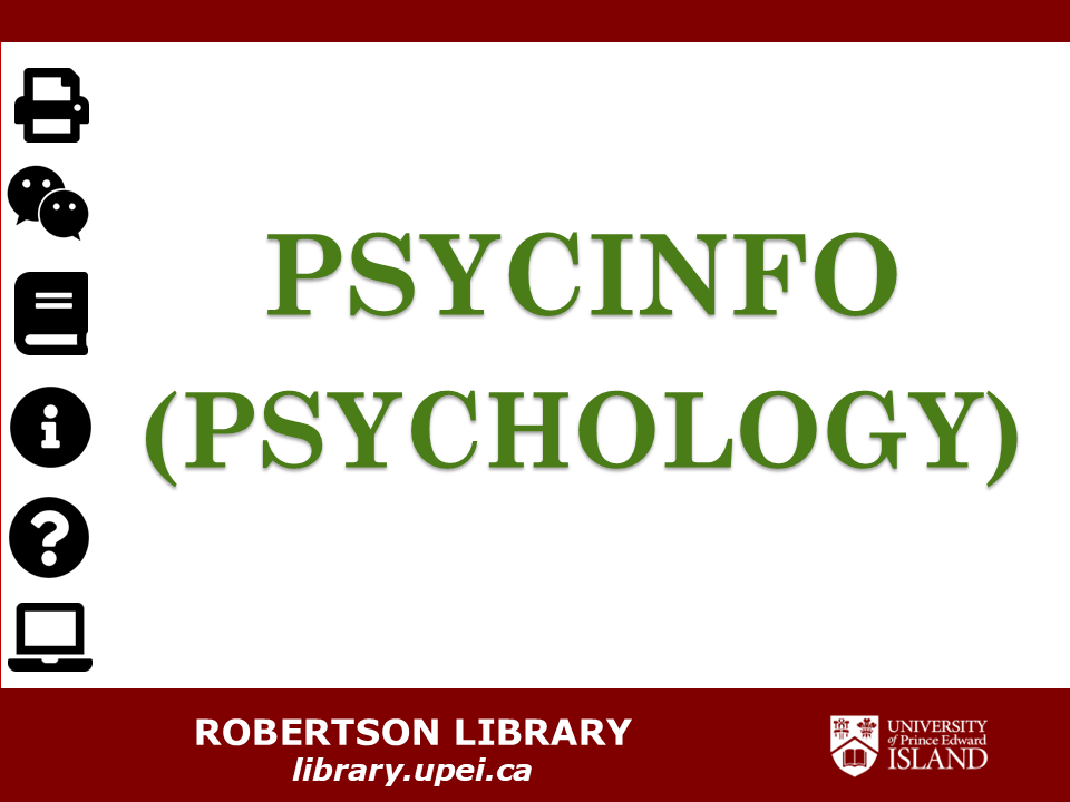 PsycINFO (Psychology) title slide
